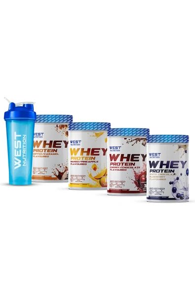 West Nutrition Whey Protein Tozu 4 Adet 540 gr Tanıtım Paketi ürün görseli 1