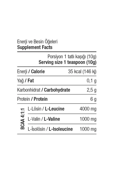 West Nutrition Bcaa 500 Gr 50 Servis Nar Aromalı - Resim 2