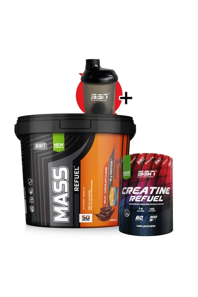 SSN Sports Style Nutrition Hacim Kilo Kombinasyonu 2 (Mass 5 Kg + Creatine) ürün görseli 1