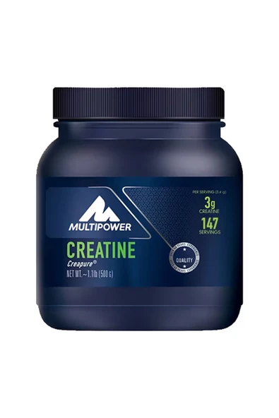 Multipower Creatine Powder Creapure 500 Gr 147 Servis %100 Kreatine Monohidrat ürün görseli 1