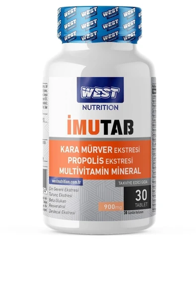 West Nutrition West Imutab Multivitamin Mineral Propolis Sambucus 30 Tablet 30 Günlük ürün görseli 1