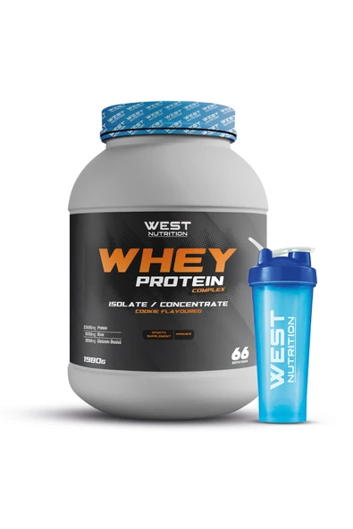West Nutrition Whey İzole Konsantre Protein Tozu 66 Servis Kurabiye 1980 gr ürün görseli 1