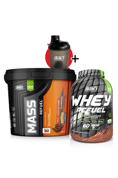 SSN Sports Style Nutrition Hacim Kilo Kombinasyonu 3 (Mass 5 Kg + Whey Refuel) ürün görseli 1