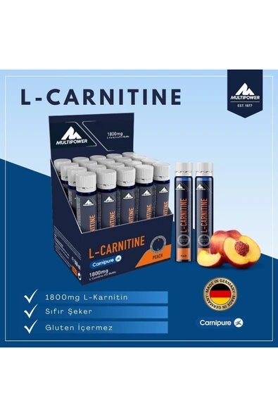 Multipower L-carnitine Liquid 20x25ml - Resim 2