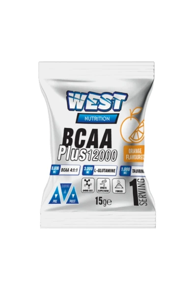 West Nutrition Bcaa 12000 Plus Glutamin Taurin 15 Gr Portakal Aromalı ürün görseli 1