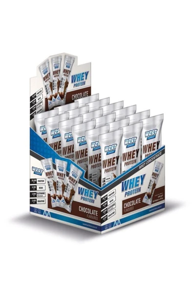 West Nutrition Whey Protein Tozu 648 gr 18 Şase 36 gr Çikolata Aromalı ürün görseli 1