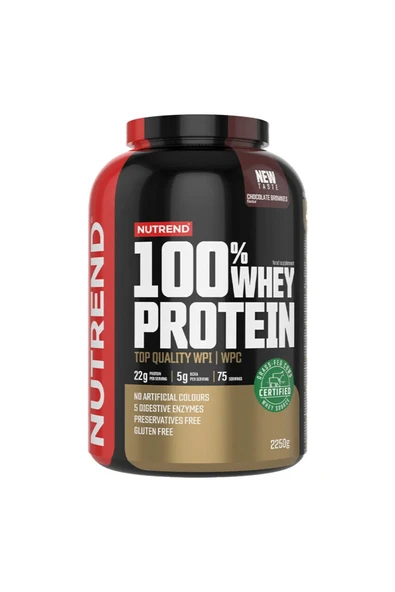 Nutrend %100 Whey Protein 2250 gr Çikolata & Browni Aromalı ürün görseli 1