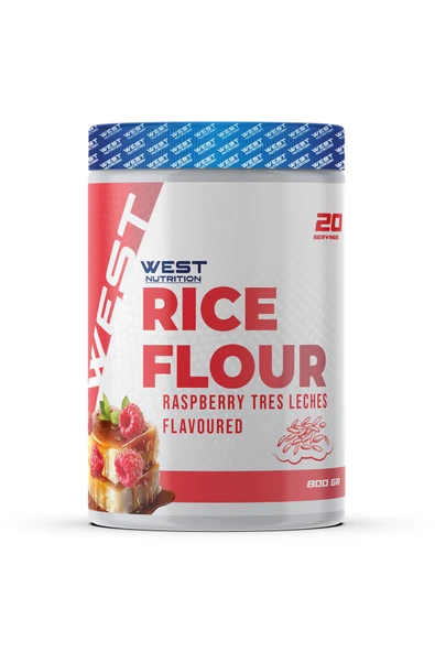 West Nutrition Pirinç Unu Rice Flour Ahududu Triliçe Aromalı 800 gr ürün görseli 1