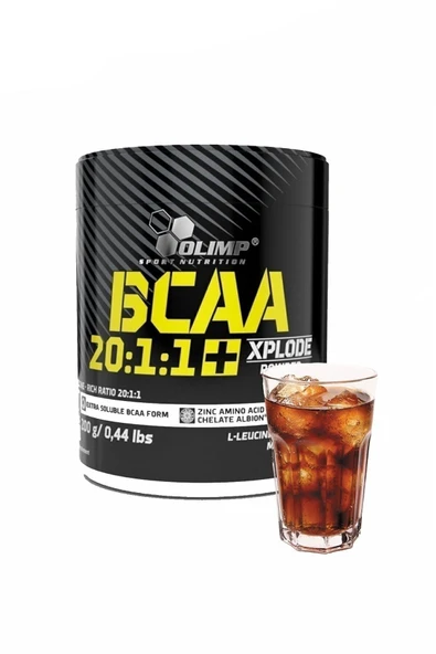 Olimp Bcaa 20:1:1 Kola Aromalı 200 Gr Amino Bcaa Glutamin Protein Karbonhidrat Gain ürün görseli 1