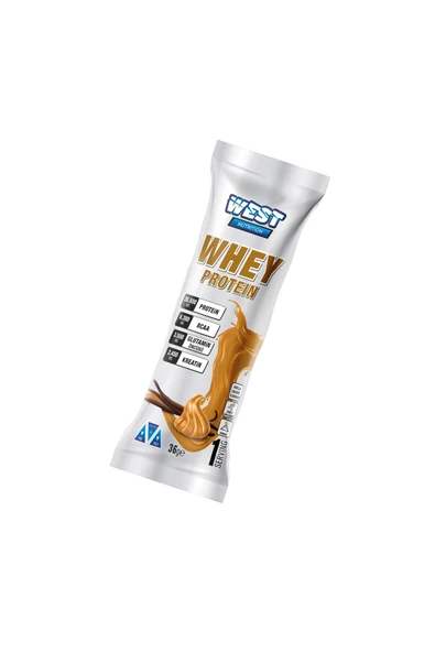 West Nutrition Whey Protein Tozu 36 Gram Tek Saşe Vanilya&Karamel Aromalı ürün görseli 1