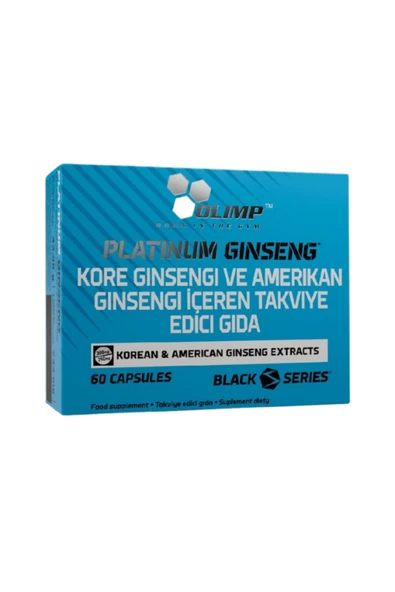 Olimp Platinum Gingseng 60 Kapsül Ginseng Arpa Ekstresi Vitamin Mineral ürün görseli 1