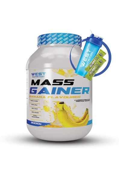 West Nutrition Mass Gainer Karbonhidrat Tozu 3000 Gr Muz Aromalı ürün görseli 1