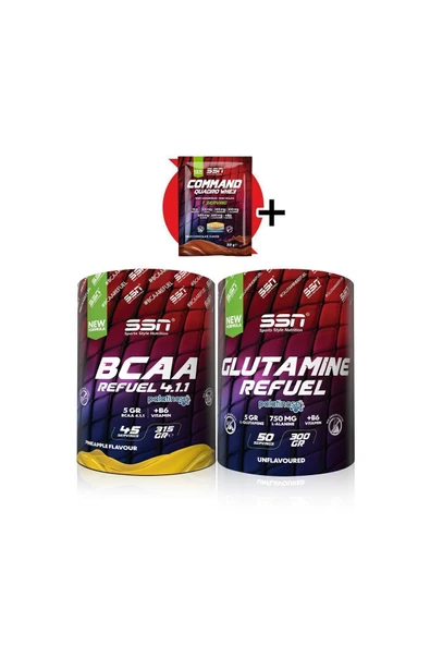 SSN Sports Style Nutrition Amino Kombinasyonu 3 (Bcaa 315 Gr + Glutamine) ürün görseli 1