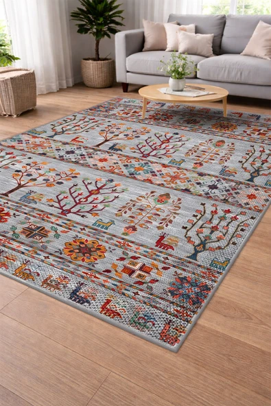 Modern Sisal Serisi Dijital Baskı Sisal Dokuma Halı SLH045 RENKLİ 120 X 180 ürün görseli 1