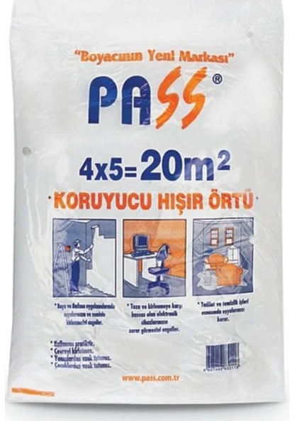 Pass Eşya Boya Koruyucu Hışır Örtü 10 M2 - Resim 3