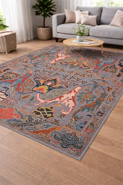 Modern Sisal Serisi Dijital Baskı Sisal Dokuma Halı SLH048 RENKLİ 120 X 180 ürün görseli 1