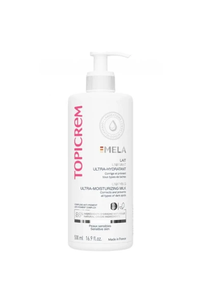 Topicrem Mela Lightening Ultra Moist Milk 500 ml ürün görseli 1