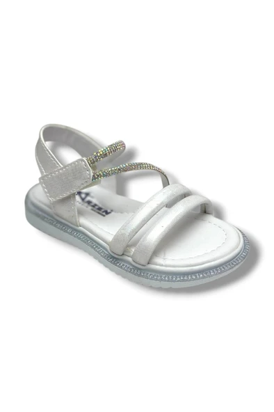 Arzen Bebe 221-26 Anatomik Taşlı Cırtlı Kız Çocuk Sandalet 31-36 ürün görseli 1