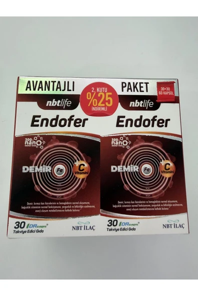 NBT Life Endofer 30 + 30 Kapsül - Avantajlı Paket ürün görseli 1