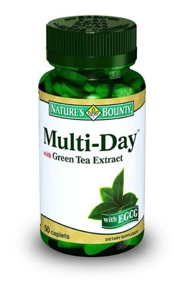 Nature's Bounty Multi-day Yeşil Çay Ekstreli - 50 Tablet ürün görseli 1
