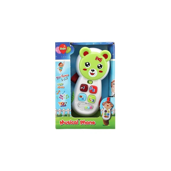 Zeytoys ZEY2023 Müzikli Telefon,Oyuncak Müzikli Işıklı Aynalı Telefon ürün görseli 1