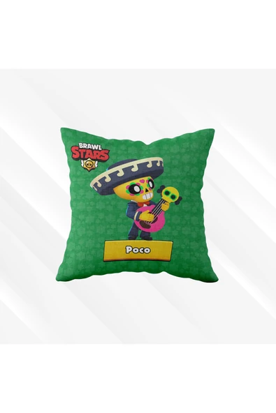 Poco Brawl Stars Sevenlere Özel - Hediyelik Dekoratif Yastık Kılıfı ürün görseli 1