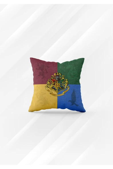 Harry Potter Temalı Kırlent Kılıfı - 40x40 cm Hediyelik ürün görseli 1