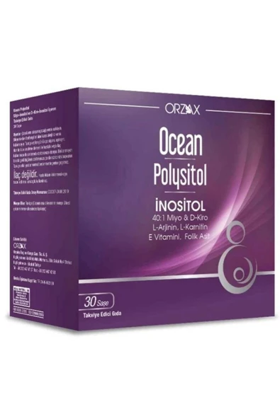 Ocean Polysitol İnositol İçeren Takviye Edici Gıda 30 Saşe ürün görseli 1