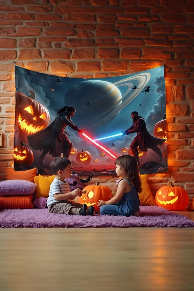 Star Wars Halloween Duvar Halısı - Resim 4