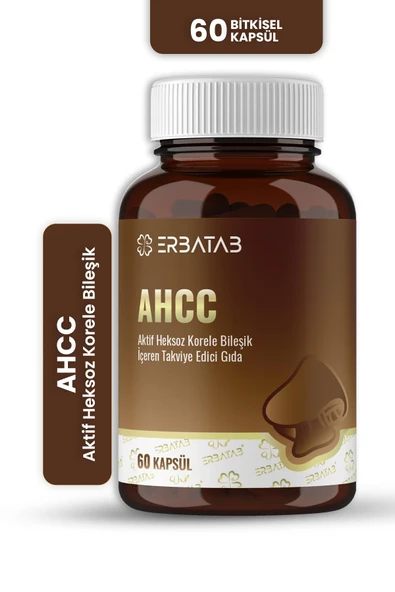 AHCC 60 Bitkisel Kapsül Shiitake Mantar Kaynaklı Takviye Edici Gıda ürün görseli 1