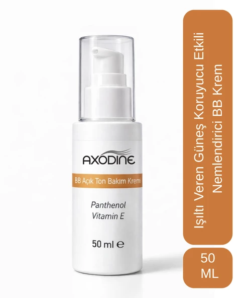 Axodine Işıltı Veren Ton Eşitleyici Açık Ton Güneş Koruyucu Etkili Nemlendirici BB Krem - 50 Ml ürün görseli 1