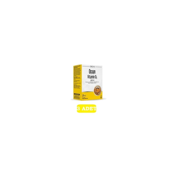 Ocean Vitamin D3 600 Iu 20 ml Sprey*3 Adet ürün görseli 1