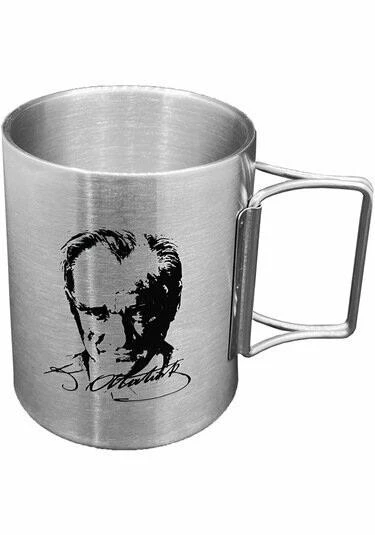 ORCAMP OUT-1800 (ATATÜRK) KATLANIR SAPLI ÇELİK BARDAK ürün görseli 1