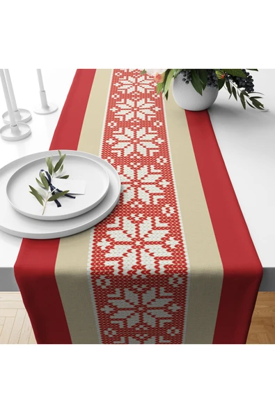 Christmas Kar Desenli Runner 40x150cm ürün görseli 1