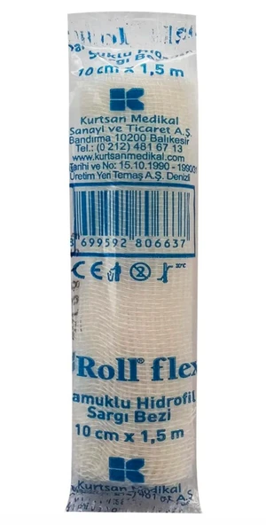Roll Flex Sargı Bezi 10 cm x 1,5 m ürün görseli 1
