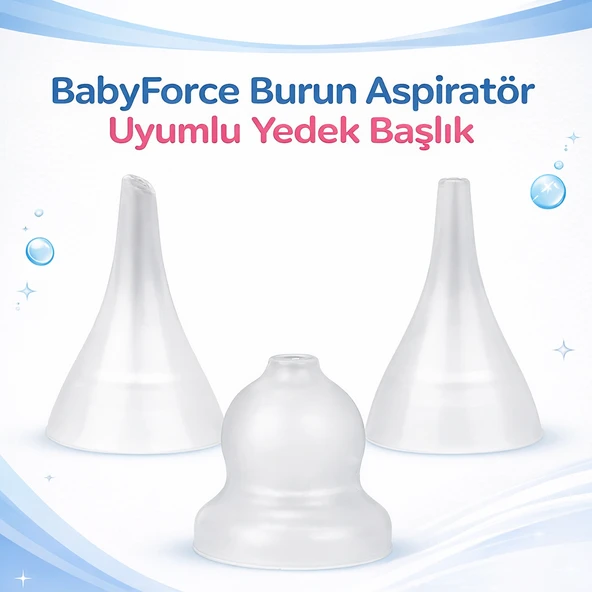 Babyforce BH-031 Burun Aspiratör Uyumlu Yedek Başlık 3’lü Set ürün görseli 1