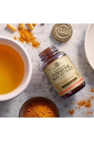 Solgar Turmeric Extract 60 Vegetable Capsules - Resim 2