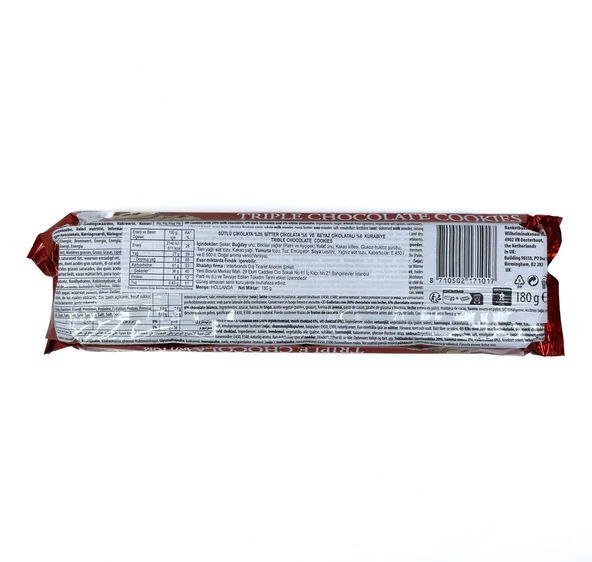 Merba Triple Chocolate Cookies 180 gr - Resim 3
