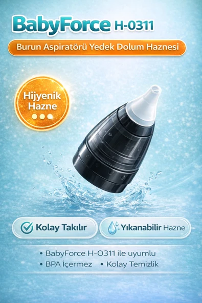 Babyforce BR-8820 Burun Aspiratörü Yedek Dolum Kabı (Hazne) ürün görseli 1