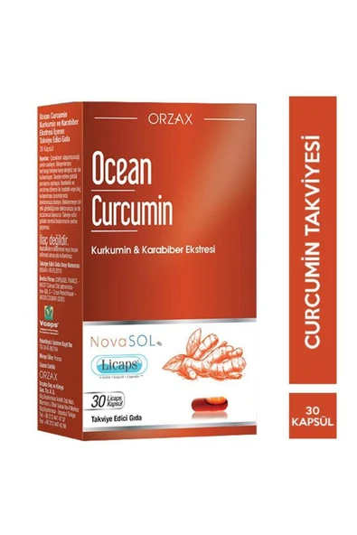 Ocean Curcumin 30 Licaps Kapsül ürün görseli 1
