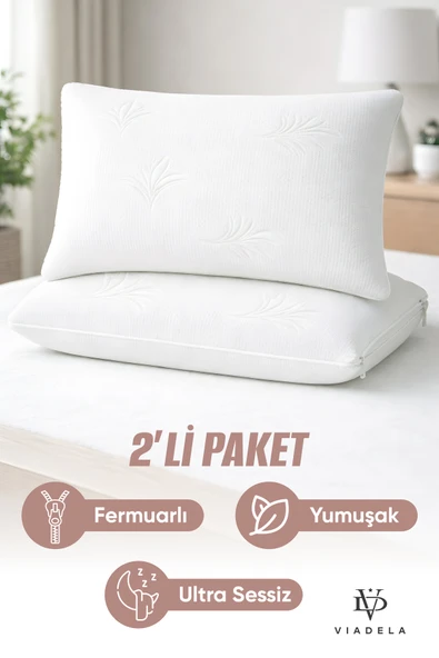 2 Adet Fermuarlı Yastık Alezi | Jakarlı Yastık Alezi 2'li Set ürün görseli 1