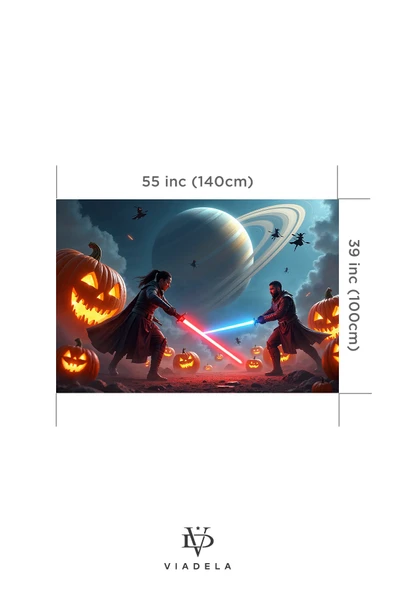 Star Wars Halloween Duvar Halısı - Resim 5