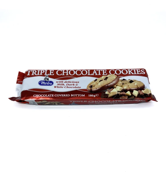Merba Triple Chocolate Cookies 180 gr ürün görseli 1