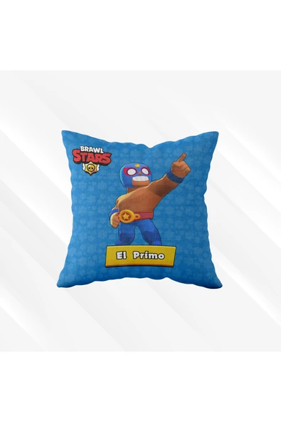 El Primo Brawl Stars Sevenlere Özel - Hediyelik Dekoratif Yastık Kılıfı ürün görseli 1