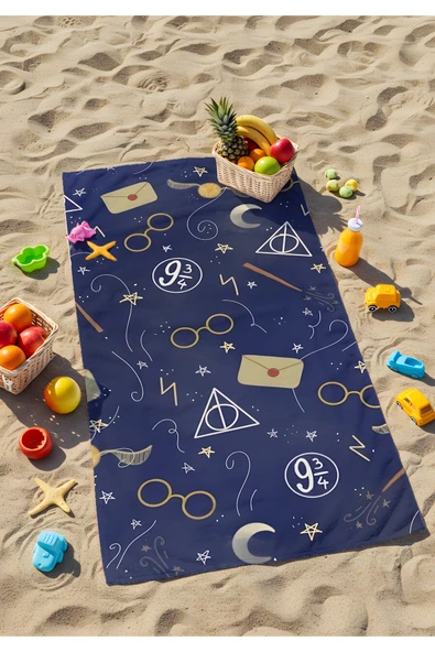 Harry Potter Plaj Havlusu – Hogwarts’ın Büyülü Dünyasına Adım At ürün görseli 1
