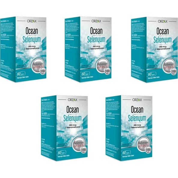 Ocean Selenyum 60 Tablet 5'li Paket ürün görseli 1
