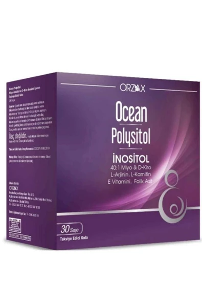 Orzax Ocean Polysitol Takviye Edici Gıda 30 Saşe - Folik Asit 400 ?g ürün görseli 1
