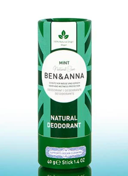 Ben & Anna Natural Deostick Mint 40 gr ürün görseli 1