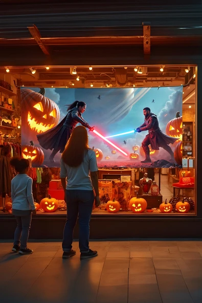 Star Wars Halloween Duvar Halısı - Resim 2