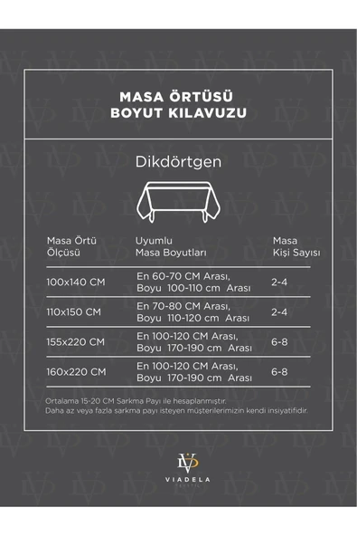 Natural Şantuk Doku Masa Örtüsü - Resim 5